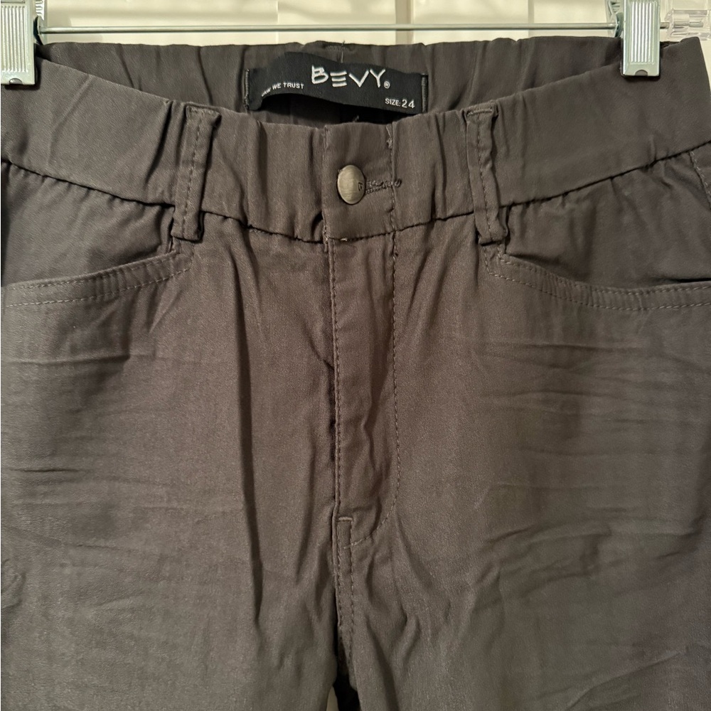 Bevy flog charcoal grey straight leg pants